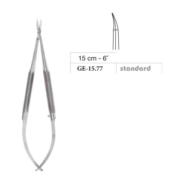 Micro Dissecting Scissors, Curved, 15 cm - 6˝