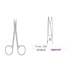 Delicate Scissors, Sharp/Sharp, Straight, Supercut, 11 cm - 4-3/8˝