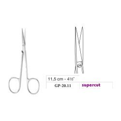 Iris Scissors, Straight, Supercut, 11.5 cm - 4-1/2˝
