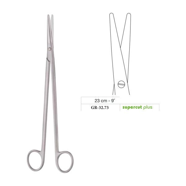 Metzenbaum Scissors, Straight, Supercut Plus, 23 cm - 9˝