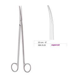Metzenbaum Scissors, Curved, Supercut, 23 cm - 9˝