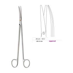 Metzenbaum-Slim Scissors, Curved, Supercut, 26 cm - 10-1/4˝