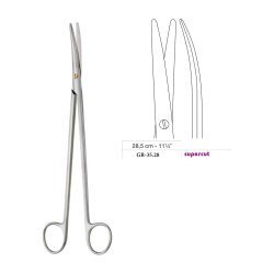 Metzenbaum-Slim Scissors, Curved, Supercut, 28.5 cm - 11-1/4˝
