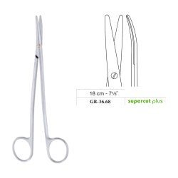 Metzenbaum S-Shape Scissors, Curved, Supercut Plus, 18 cm - 7-1/8˝ Metzenbaum S-Shape Scissors, Curved, Supercut Plus, 18 cm - 7-1/8˝