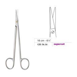 Kelly-Brüser Scissors, Straight, Supercut, 16 cm - 6-1/4˝