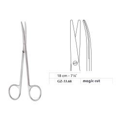 Metzenbaum Scissors, Curved, Magic Cut, 18 cm - 7-1/8˝ Metzenbaum Scissors, Curved, Magic Cut, 18 cm - 7-1/8˝