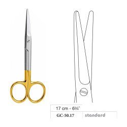 Mayo Operating Scissors, Straight, Standard, 17 cm - 6-3/4˝