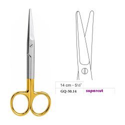 Mayo Operating Scissors, Straight, Supercut, 14 cm - 5-1/2˝