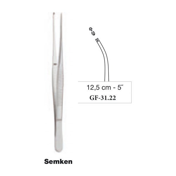 Semken Tissue Forceps Curved 12.5 cm - 5˝ Semken Tissue Forceps Curved 12.5 cm - 5˝
