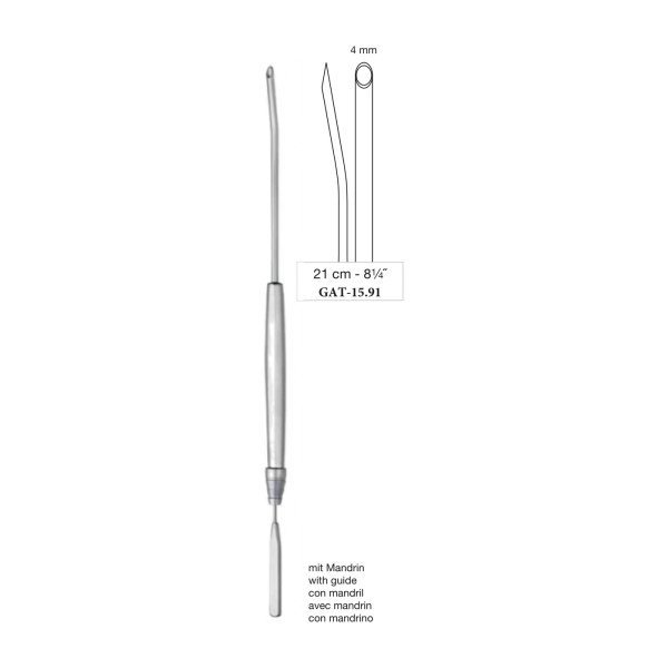 Suction Elevator 21 cm - 8-1/4˝, 4 mm, With Guide