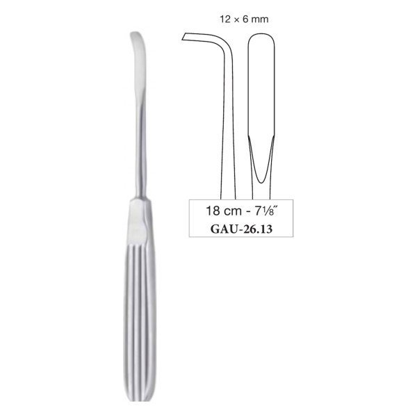 Tessier Raspatory 12 x 6 mm, 18 cm - 7-1/8˝ Tessier Raspatory 12 x 6 mm, 18 cm - 7-1/8˝