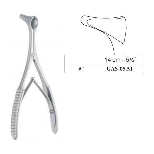 Vienna (Modified Wien) Nasal Speculum No. 1, 14 cm - 5-1/2˝
