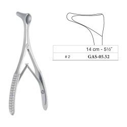 Vienna (Modified Wien) Nasal Speculum No. 2, 14 cm - 5-1/2˝