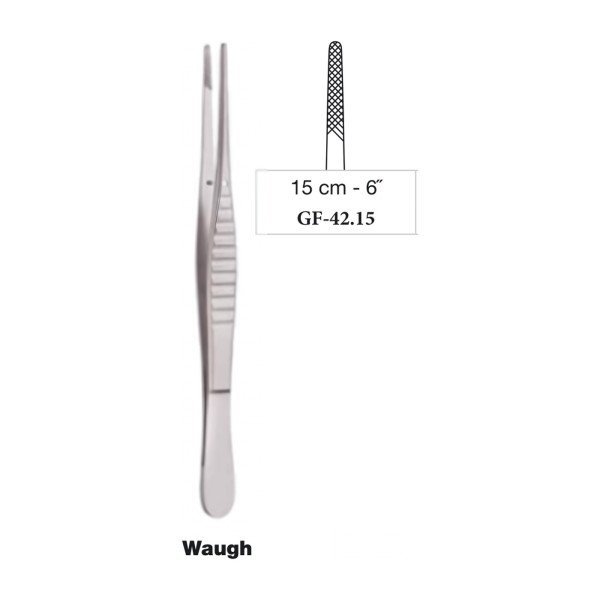 Waugh Dressing Forceps 15 cm - 6˝