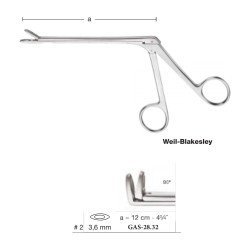 Weil-Blakesley Nasal Forceps 12 cm - 4-3/4˝, 3.6 mm, 90° Up