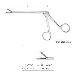 Weil-Blakesley Nasal Forceps 12 cm - 4-3/4˝, Slim Shaft, 4.2 mm, Straight