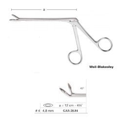 Weil-Blakesley Nasal Forceps 12 cm - 4-3/4˝, Slim Shaft, 4.8 mm, 45° Up