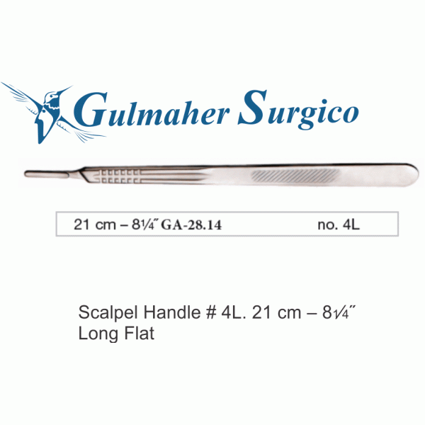Scalpel Handle No. 4L, Long 21cm – 81⁄4˝ Scalpel Handle No. 4L, Long 21cm – 81⁄4˝