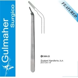 SCALPEL HANDLE NO. 3LA, LONG ANGLED