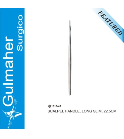 SCALPEL HANDLE, LONG SLIM, 22.5CM