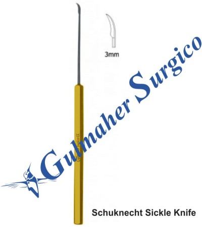 Schuknecht Sickle Knife 3mm, 14.5 cm, 5 3⁄4"