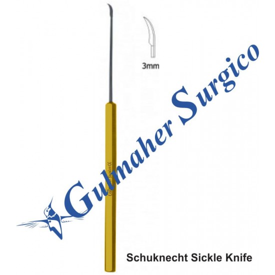 Schuknecht Sickle Knife 3mm, 14.5 cm, 5 3⁄4"