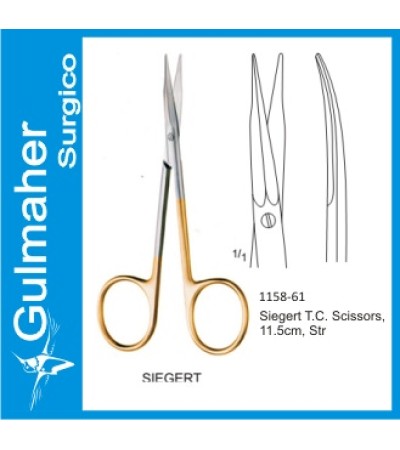 Siegert Scissors Curved 11.5cm