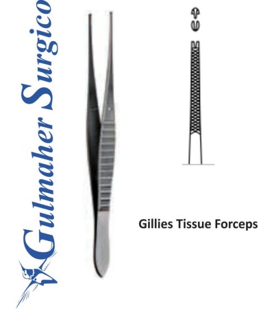 Gillies Tissue Forceps  6" / 15cm