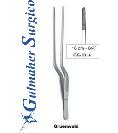 Gruenwald jansen Bayonet forceps 16cm