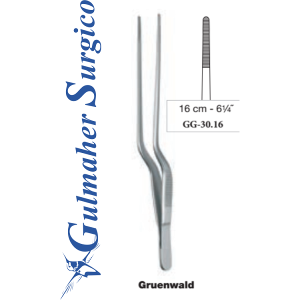 Gruenwald jansen Bayonet forceps 16cm