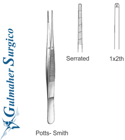 Potts-Smith Dressing & Tissue Forceps