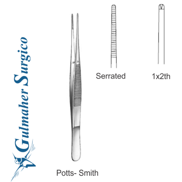 Potts-Smith Dressing & Tissue Forceps