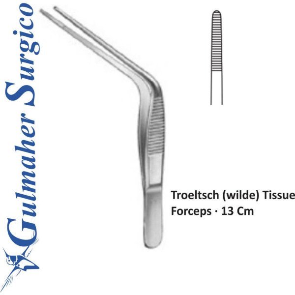 Troeltsch (wilde) Tissue Forceps · 13cm