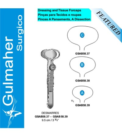 Desmarres Chalazion Forceps 9.5CM