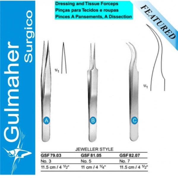 Jeweler Watchmaker Forceps 11.5cm