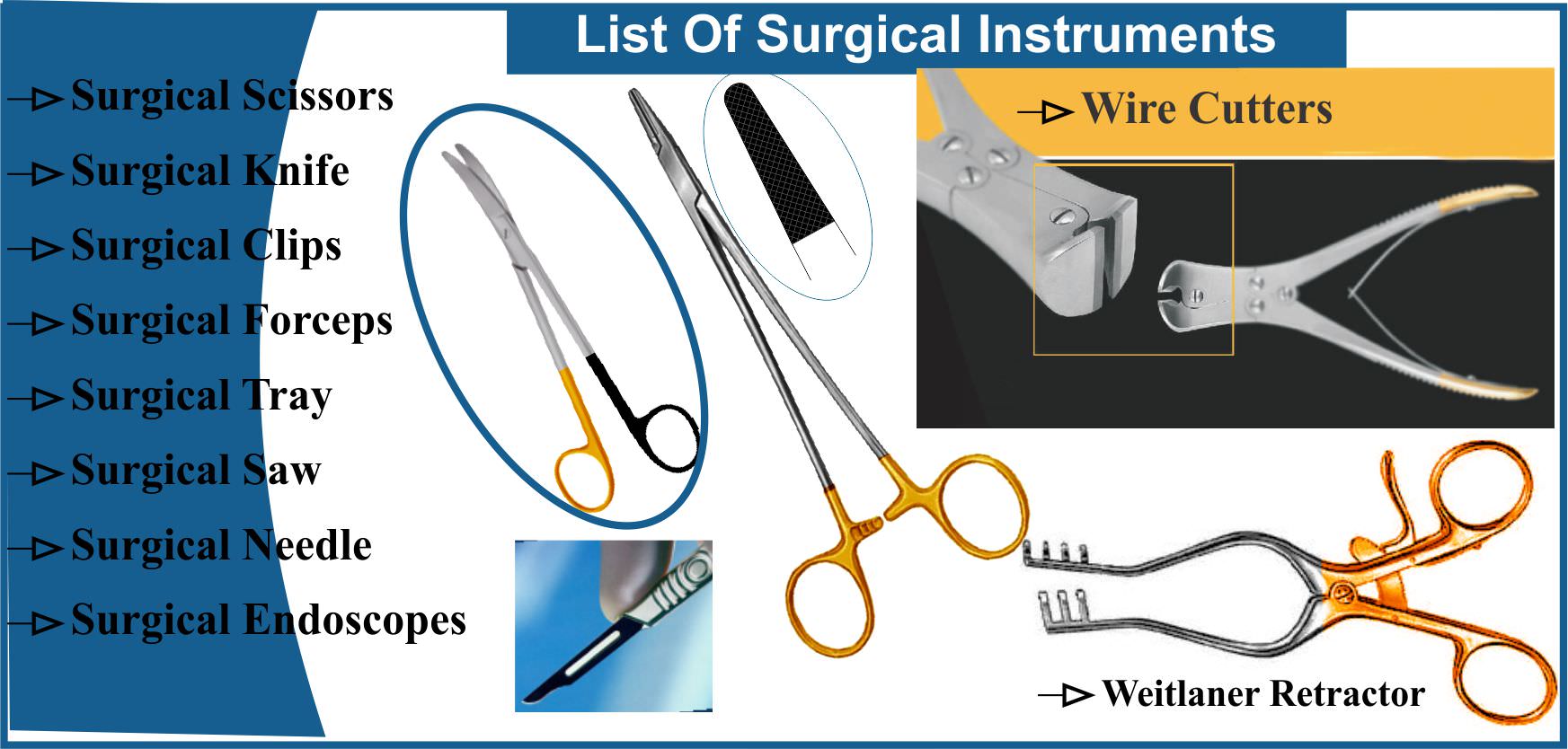 Terminal Diameter Laugh Different Types Of Surgical Instruments Nut 