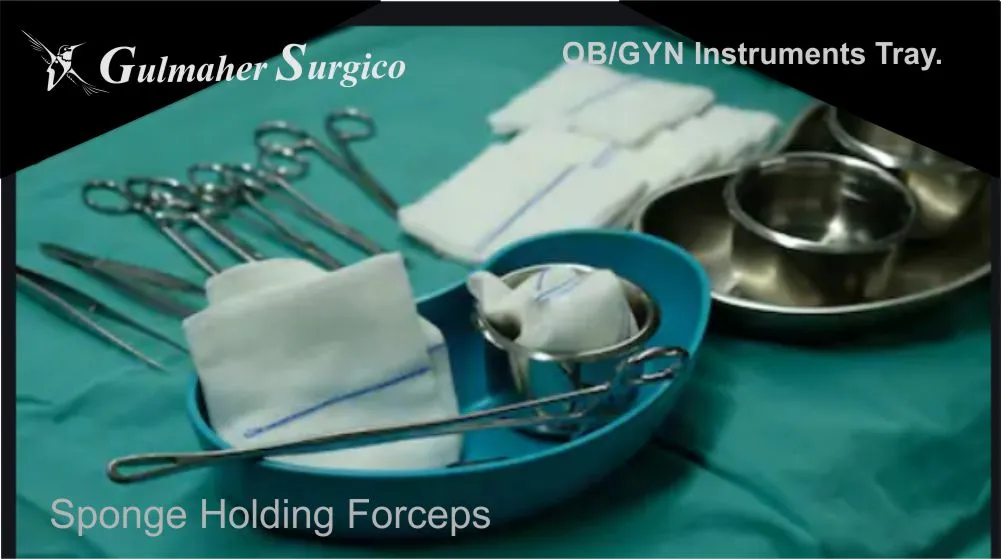 Sponge Holding Forceps Grasping Forceps